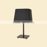 White Linen Rectangle Shade Brushed Steel Base Bold Modern Design Asymmetry Table Lamp thumbnail-4