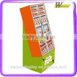 Advertising Paper Corrugate Floor Compartment Display Stand For Coarse Food/Form Light thumbnail-2