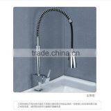 Spring Brass Body Pull Out Spray Kitchen Sink Faucet