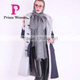 2015 Used Long Winter Women Medium Length Wool Fur Coat