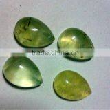 15mm x 10 mm Prehnite Pear Shaped Gemstone Cabochons