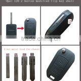 TD 126 2 Button Modified Flip Key Shell for Opel thumbnail-1