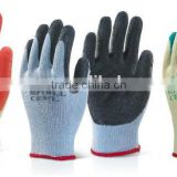 New coming high quality gardening glove latex palm coated cotton work glove GL2061