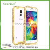 Funky Mobile Phone Metal Case/TPU Inlaid Phone Case for Samsung S5