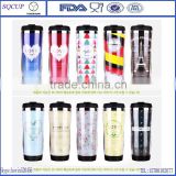 2015 new stainless steel mug with change the paper