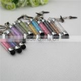 TCR-0903 crystal touch pen with pendant , bling crystal stylus pen