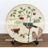 Japanese and Chinese Style Ceramic Tableware Underglaze Color Plate Saucer Quality Wind Creative Dish Deep thumbnail-2