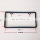 Wholesale America Size Stainless Steel Matte Black Painted Car License Number Plate Frame thumbnail-2