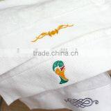 GaoYang Towel Factory100% Cotton Dobbby White Hotel Towel Embroidery Logo Hotel Gift Face Towel thumbnail-4