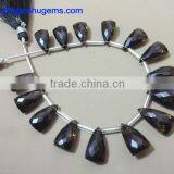 Smoky Faceted Elongated Pyramid