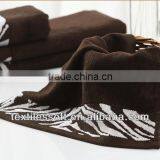 Antibacterial Leopard Grain Jacquard Bamboo Fiber Towel Bath Towel Quality Choice