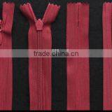 Reverse Coil Zipper Nylon Zipper With Two Sliders for Sale Invisible Zipper