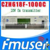 Canton Make Guangzhou China Fmuser-1000C 1KW Compact FM Broadcast Transmitter 87MHz-108MHz fm Radio Broadcasting Equipment thumbnail-1