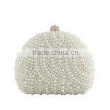 EV2003 White Princess Style Full Pearl Evening Bag Heart Shape Party Bags thumbnail-1