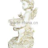 Polyresin Garden Angel Statues Bird Feeder thumbnail-2