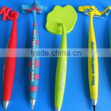 China customized ball pen with raised logo/PVC magnetic ballpen