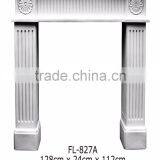 Polystyrene High Quality Beautiful PU Decorative White Marble Fireplace/freestanding Nero Marquina Marble Fireplace thumbnail-3