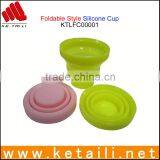 Shenzhen Promotional Travel Gifts Silicone Rubber Folding Cup Collapsible Cups thumbnail-6