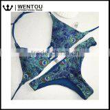 Wentou Sexy Women Push Up Top Printing Swimwear Bikini thumbnail-1