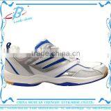 Cheap badminton leather tennis shoes with rubber sole for wholesale