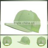 Fluorescent Green Mesh Falt Snapback Hat Wl-0234