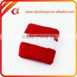Austrian Red and White Colors Cotton Sweatband/wristband thumbnail-3