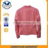 Customized Fashion Material pu Leather Jacket for Women thumbnail-2