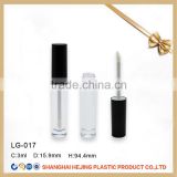 3ml lip gloss containers with brush for cosmetic use