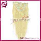 Best Quality Virgin Brazilian Hair Weaving Clip in Human Hair Extensions thumbnail-1