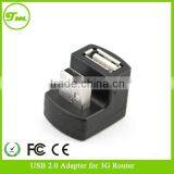 High Quality 180 Degree Elbow 3G Router Usb Adapter
