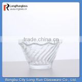 LongRun eco-friendly feature round bottom embossed glass fruit plate