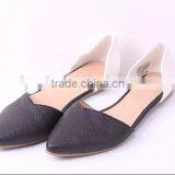 2016 Ladies Flat Shoes Snake PU Upper Pointed Toe Shoes Ladies Fancy Ballerina Shoes thumbnail-1