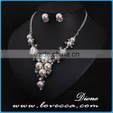 Latest Designs Elegant Shinny Crystal Beaded Pearl Earrings New Arrival 2015 Necklace Jewelry thumbnail-1