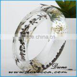 Fashion Wholesale Factory Price Real Dried Flower Resin Bracelet thumbnail-3
