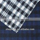 Small Check Pattern Tartan Napped Wool Fabric