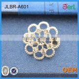 Shinning Small Flower Clear Crystal Alloy Flower Rhinestone Brooch thumbnail-2