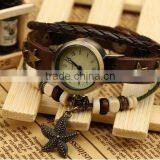 Fashion Faux Leather Bracelet Watch Students Bracelet Manly Leather Bracelets thumbnail-5