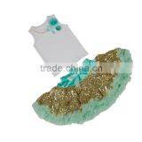 Wholesale Baby Girls Pettiskirt Ruffle Chiffon Petti Top Set 0-9 Years Tutu Pettiskirt thumbnail-6