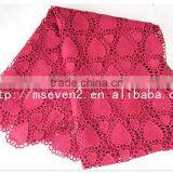 New Arrival 50/52'' Red Water Soluble Nigerian Lace Fabric for Dress thumbnail-5
