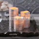 flameless candles sliver flameless flickering real wax candles with remote control yellow flickering candles