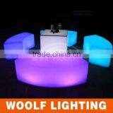 Color Changing Rechargeable KTV Led Furniture LED Curve Chair