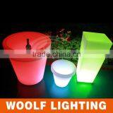 Bulk Square Plastic Led Lighted Planter Pots
