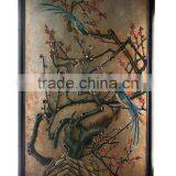Noble Hand Painted Wood Wall Painting, A Pair of Decor Hanging Wall Picture, Classical Drawing Hanging Wall Art thumbnail-2