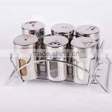 Glass Spice Jar With Stainless Steel Casing thumbnail-1