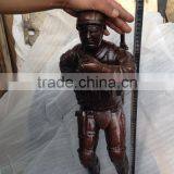 Lost Wax Method Casting Bronze Climbing Soldier Bronze Statue thumbnail-1
