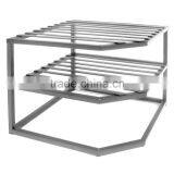 2-Tier Corner Shelf Counter and Cabinet Organizer thumbnail-1