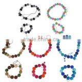 2017 Hot New Products Website China Supplier Wedding Promotional Gift Felt Fabirc Colorful Bead Landing Bracelet Design thumbnail-1