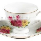 Ceramic mug with saucer,coffee cup, tea cup