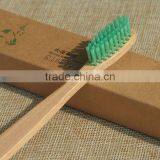 Cheap Environmental Bamboo Wholesale Disposable Hotel Toothbrush for Teeth Whitening thumbnail-2