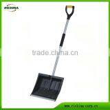 plastic snow shovel, Snow Shovel, snow pusher & shovel, PP head, metal edge